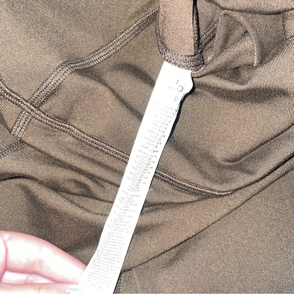 Alo Yoga Airbrush High-Waist 7/8 Bootcut Legging Espresso Brown - Picture 6 of 6